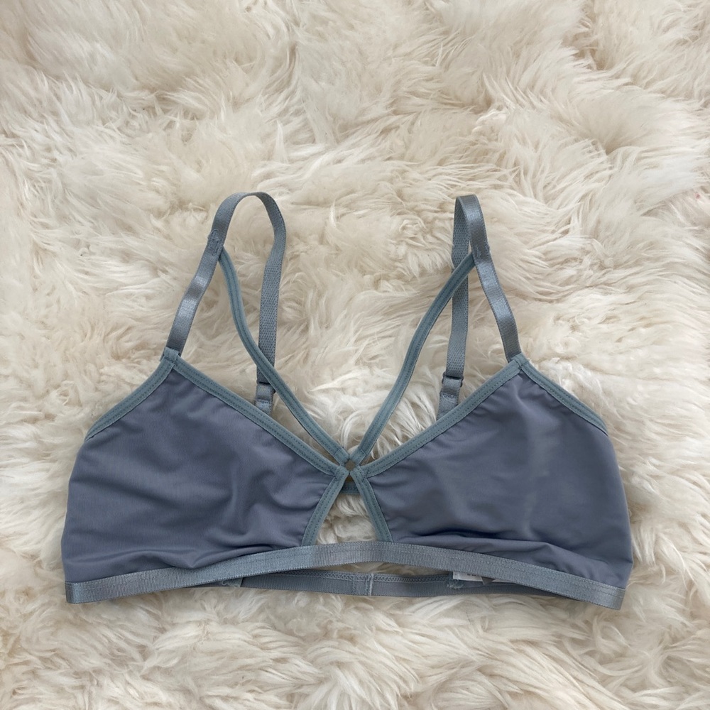 NWT urban outfitters grey strappy o-ring bralette